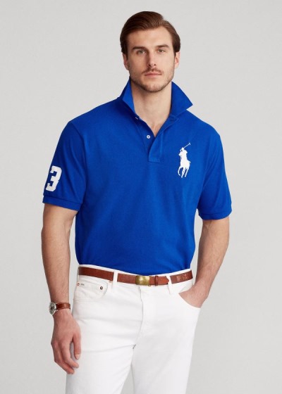 Polo Ralph Lauren Big Pony Mesh Polo Shirt Herre Danmark (IAPDM6341)